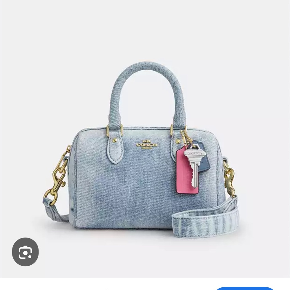 Coach Loved Denim Mini Rowan Satchel! BNWT